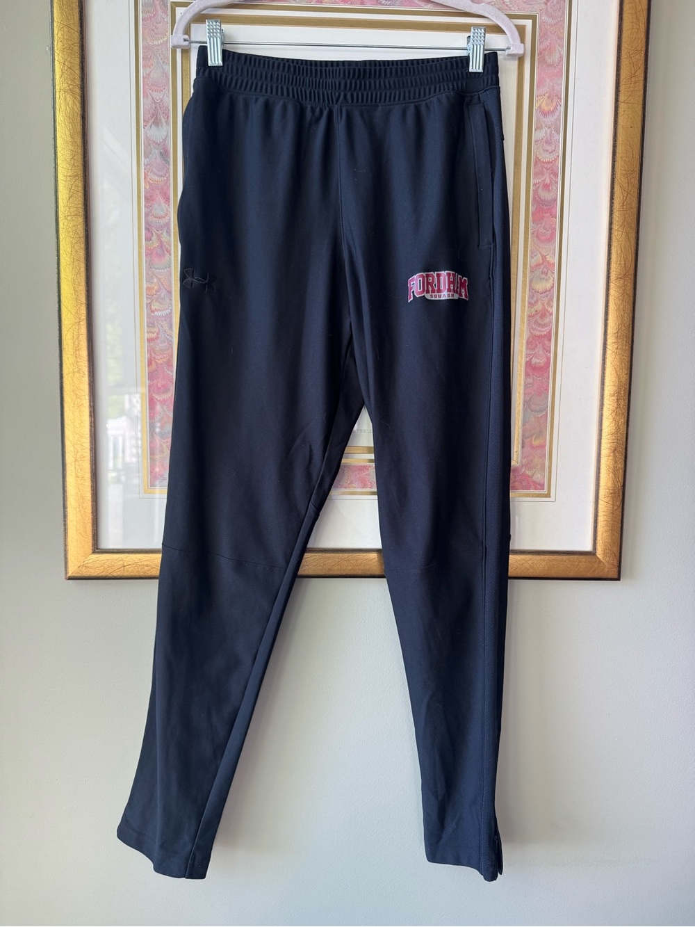 Under Armour x Fordham Squash Black Athletic Track Pants